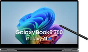 SAMSUNG Portatil GALAXY BOOK5 360 / Intel Core Ultra 5-120U / 16GB / 512GB SSD / 15" / Win11 Proa / Tactil / Garantia 3 años Carry In incluid
